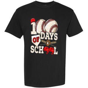 100 Days Of School Baseball 100th Day Of School Teacher Garment-Dyed Heavyweight T-Shirt