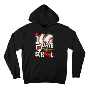 100 Days Of School Baseball 100th Day Of School Teacher Hoodie