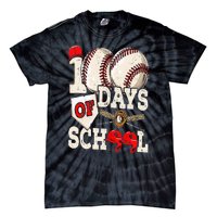 100 Days Of School Baseball 100th Day Of School Teacher Tie-Dye T-Shirt