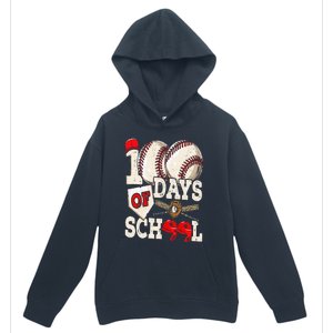 100 Days Of School Baseball 100th Day Of School Teacher Urban Pullover Hoodie