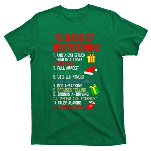 12 Days Of Dispatching Christmas Pajama Xmas Dispatcher T-Shirt