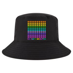 100 Days Of School Brighter Rainbow Star Cool Comfort Performance Bucket Hat