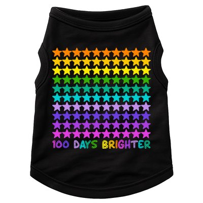 100 Days Of School Brighter Rainbow Star Doggie Tank
