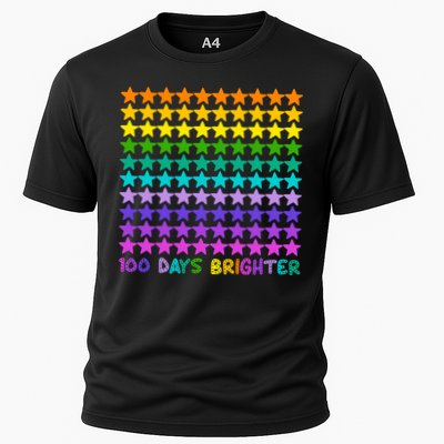 100 Days Of School Brighter Rainbow Star Performance Shirt