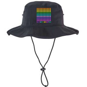 100 Days Of School Brighter Rainbow Star Legacy Cool Fit Booney Bucket Hat