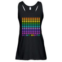 100 Days Of School Brighter Rainbow Star Ladies Essential Flowy Tank