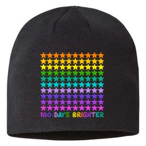 100 Days Of School Brighter Rainbow Star Sustainable Beanie