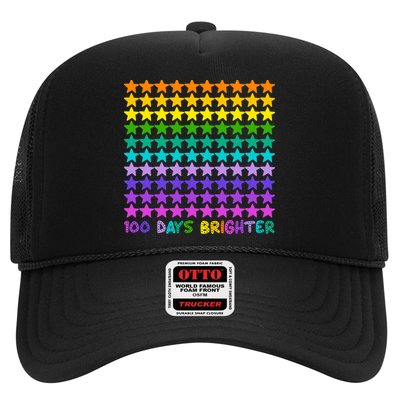 100 Days Of School Brighter Rainbow Star Trucker Hat