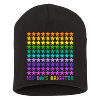 100 Days Of School Brighter Rainbow Star Short Acrylic Beanie