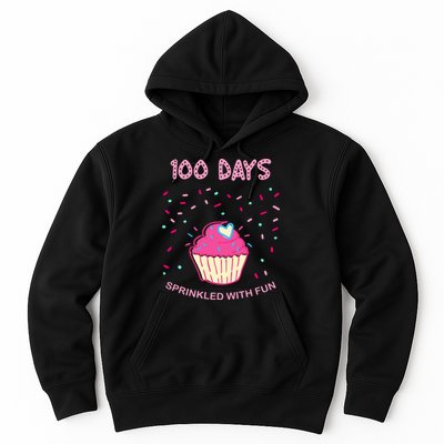 100 Days Of School Sprinkled With Fun Cupcake Hoodie