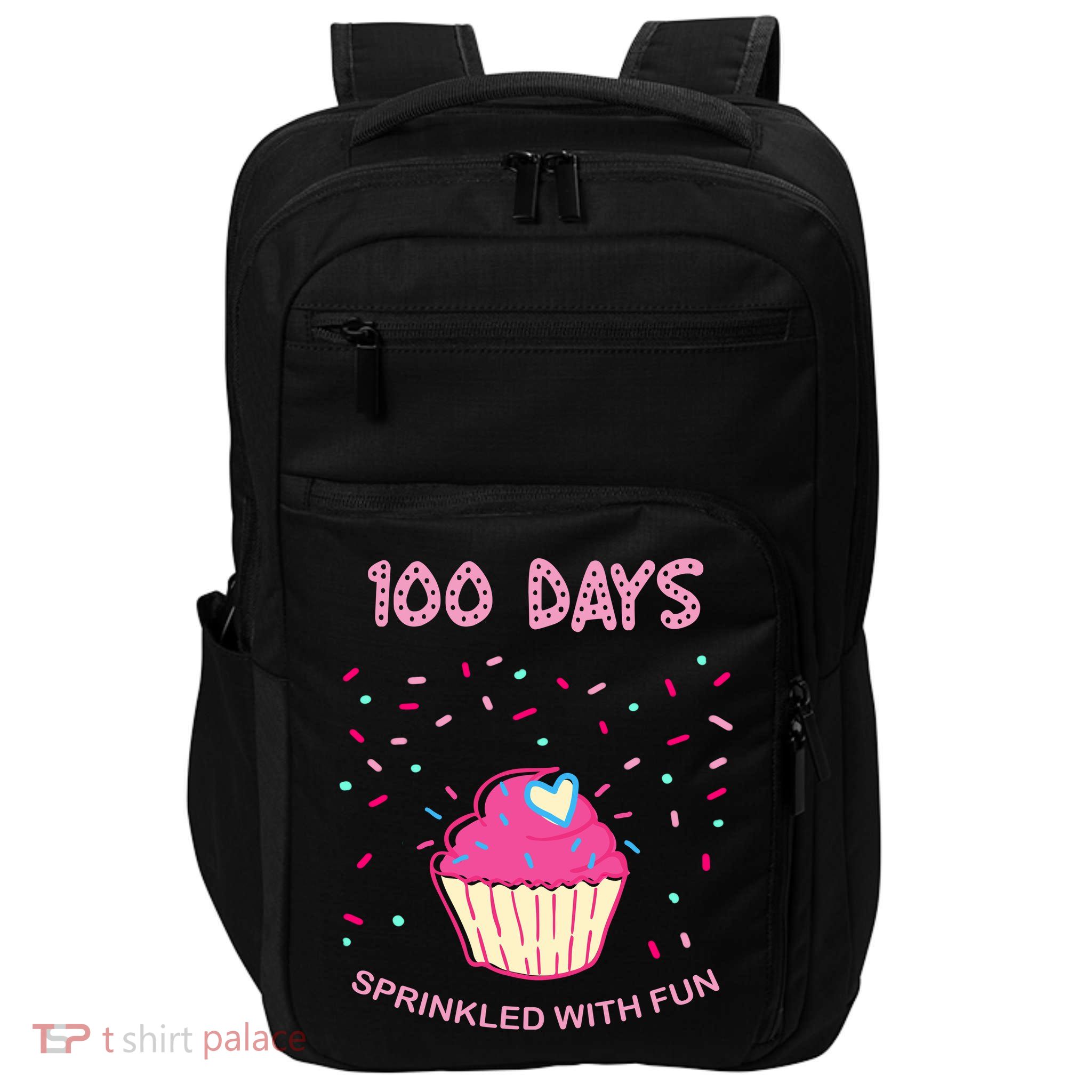 100 Days Of School Sprinkled With Fun Cupcake Impact Tech Backpack