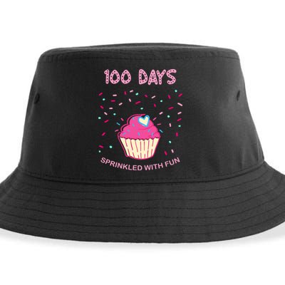 100 Days Of School Sprinkled With Fun Cupcake Sustainable Bucket Hat