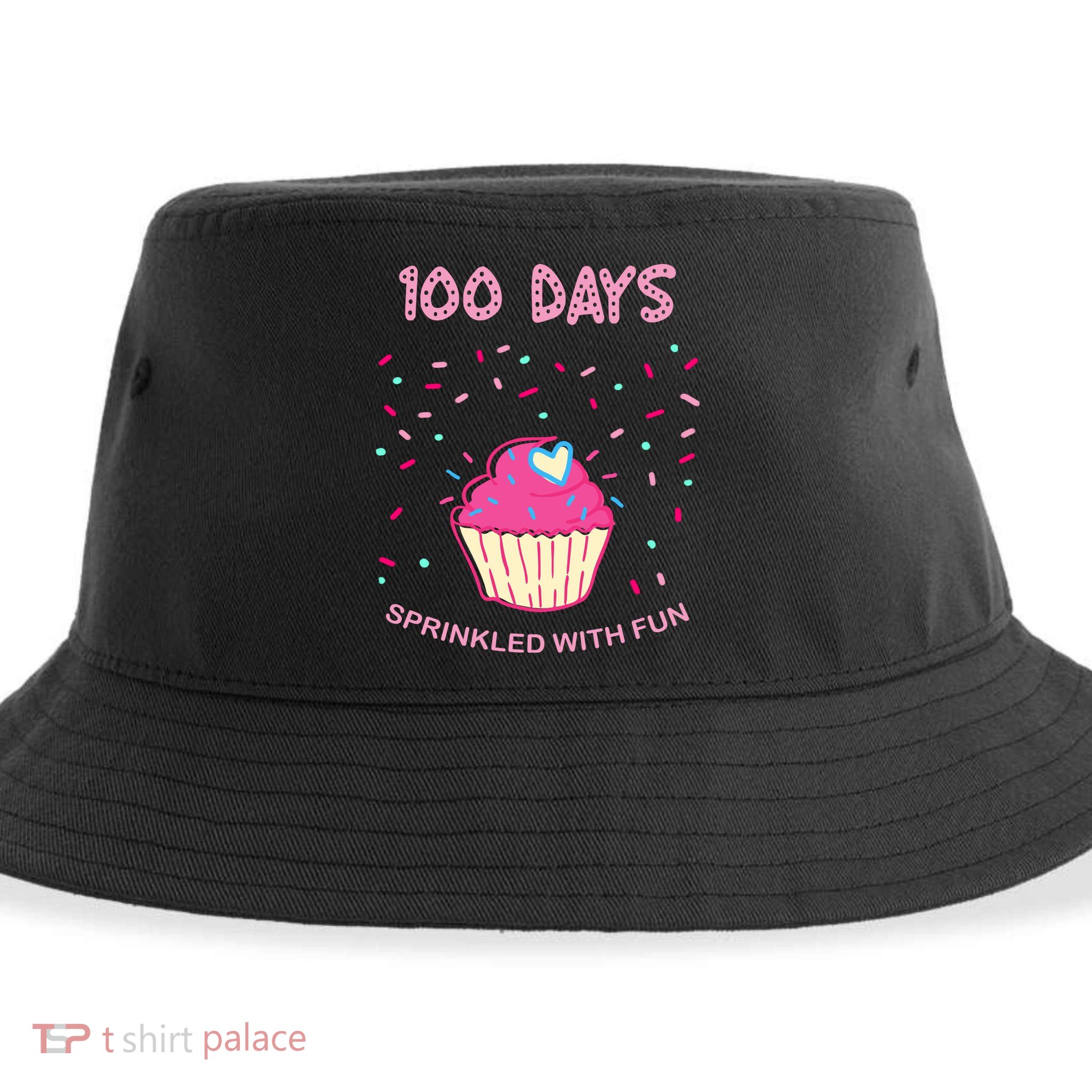 100 Days Of School Sprinkled With Fun Cupcake Sustainable Bucket Hat
