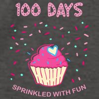 100 Days Of School Sprinkled With Fun Cupcake Vector Backpack