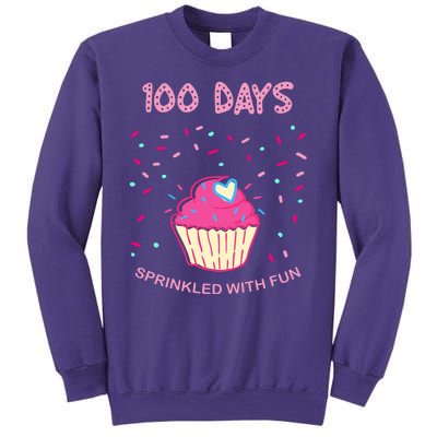 100 Days Of School Sprinkled With Fun Cupcake Sweatshirt