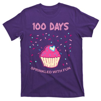 100 Days Of School Sprinkled With Fun Cupcake T-Shirt