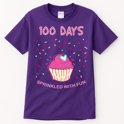 100 Days Of School Sprinkled With Fun Cupcake Tall T-Shirt