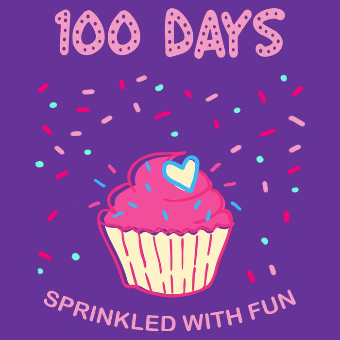 100 Days Of School Sprinkled With Fun Cupcake Baby Bodysuit