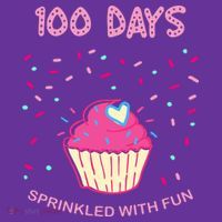 100 Days Of School Sprinkled With Fun Cupcake Trucker Hat