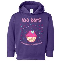 100 Days Of School Sprinkled With Fun Cupcake Toddler Hoodie