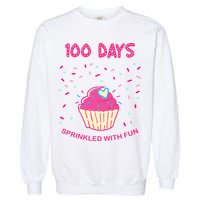 100 Days Of School Sprinkled With Fun Cupcake Garment-Dyed Sweatshirt