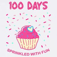 100 Days Of School Sprinkled With Fun Cupcake Garment-Dyed Sweatshirt