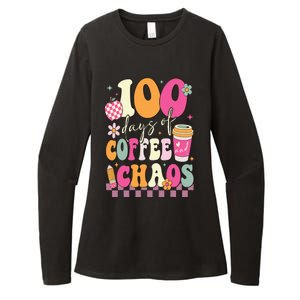 100 Days Of School Coffee Lover 100th Day Of School Teacher Womens CVC Long Sleeve Shirt