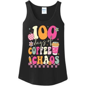 100 Days Of School Coffee Lover 100th Day Of School Teacher Ladies Essential Tank