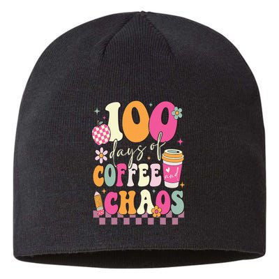 100 Days Of School Coffee Lover 100th Day Of School Teacher Sustainable Beanie