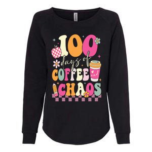 100 Days Of School Coffee Lover 100th Day Of School Teacher Womens California Wash Sweatshirt