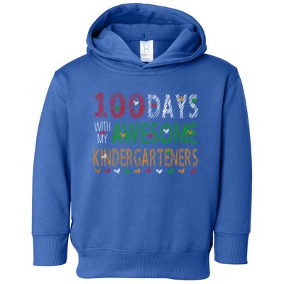 100 Days Of School Gift Teacher Gift Kindergarten Cool Gift Toddler Hoodie