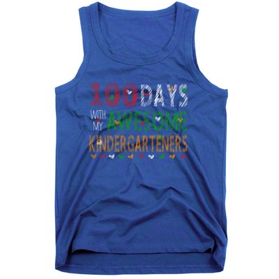 100 Days Of School Gift Teacher Gift Kindergarten Cool Gift Tank Top