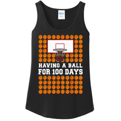 100 Days Of School Basketball 100th Day Balls For Boy Ladies Essential Tank