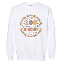 100 Days Of Shool Brighter Cleverer Smarter Sharper Stronger Wiser Garment-Dyed Sweatshirt