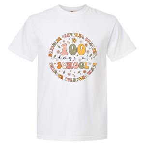 100 Days Of Shool Brighter Cleverer Smarter Sharper Stronger Wiser Garment-Dyed Heavyweight T-Shirt