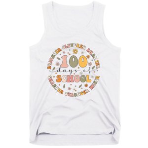 100 Days Of Shool Brighter Cleverer Smarter Sharper Stronger Wiser Tank Top