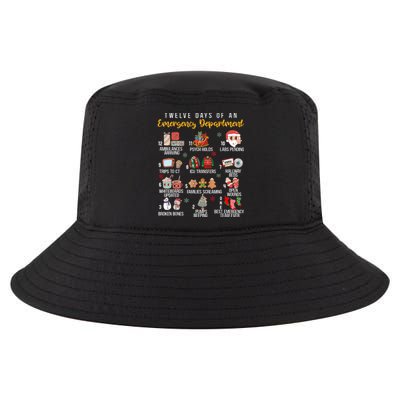 12 Days Of An Emergency Department Er Nurse Christmas Cool Comfort Performance Bucket Hat