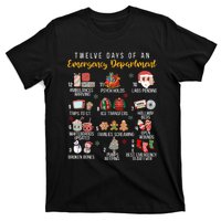 12 Days Of An Emergency Department Er Nurse Christmas T-Shirt