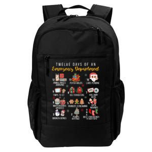 12 Days Of An Emergency Department Er Nurse Christmas Daily Commute Backpack