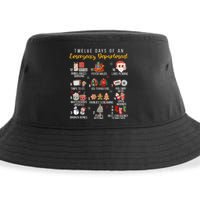 12 Days Of An Emergency Department Er Nurse Christmas Sustainable Bucket Hat