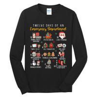 12 Days Of An Emergency Department Er Nurse Christmas Tall Long Sleeve T-Shirt