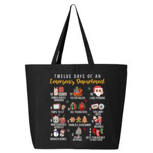 12 Days Of An Emergency Department Er Nurse Christmas 25L Jumbo Tote