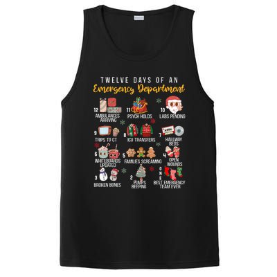 12 Days Of An Emergency Department Er Nurse Christmas PosiCharge Competitor Tank