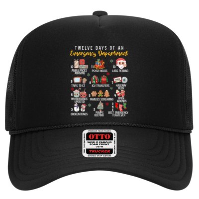 12 Days Of An Emergency Department Er Nurse Christmas Trucker Hat