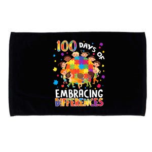 100 Days Of Embracing Differences Autism Awareness Microfiber Hand Towel