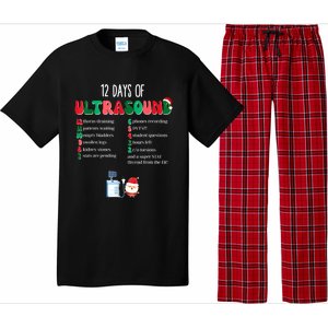 12 Days Of Ultrasound Tech Sonographer Christmas Women Pajama Set