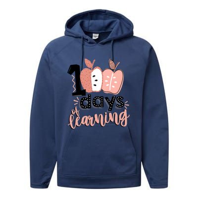 100 Days Of Learning Back To School Performance Fleece Hoodie