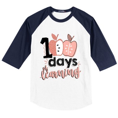 100 Days Of Learning Back To School Baseball Sleeve Shirt