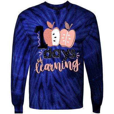 100 Days Of Learning Back To School Tie-Dye Long Sleeve Shirt