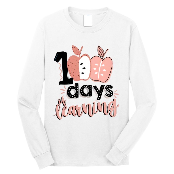 100 Days Of Learning Back To School Long Sleeve Shirt